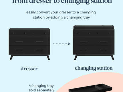 M22526E,DaVinci,Otto 6-Drawer Dresser in Ebony