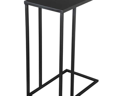 Zuo Atom 16 1/2" Wide Black Metal Rectangular Side Table