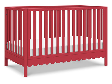 M27801TRD,DaVinci,Sammy Scallop 4-in-1 Convertible Crib in Strawberry Red
