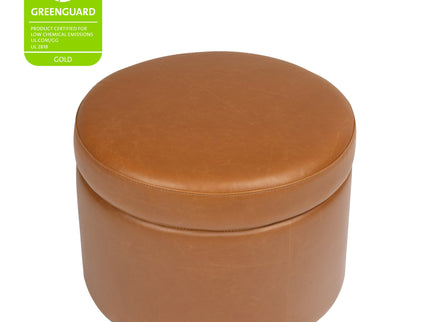 M22185TANB,Babyletto,Wally Storage Ottoman in Tan Vegan Leather