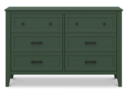M24726FRGR,DaVinci,Beau 6-Drawer Dresser in Forest Green
