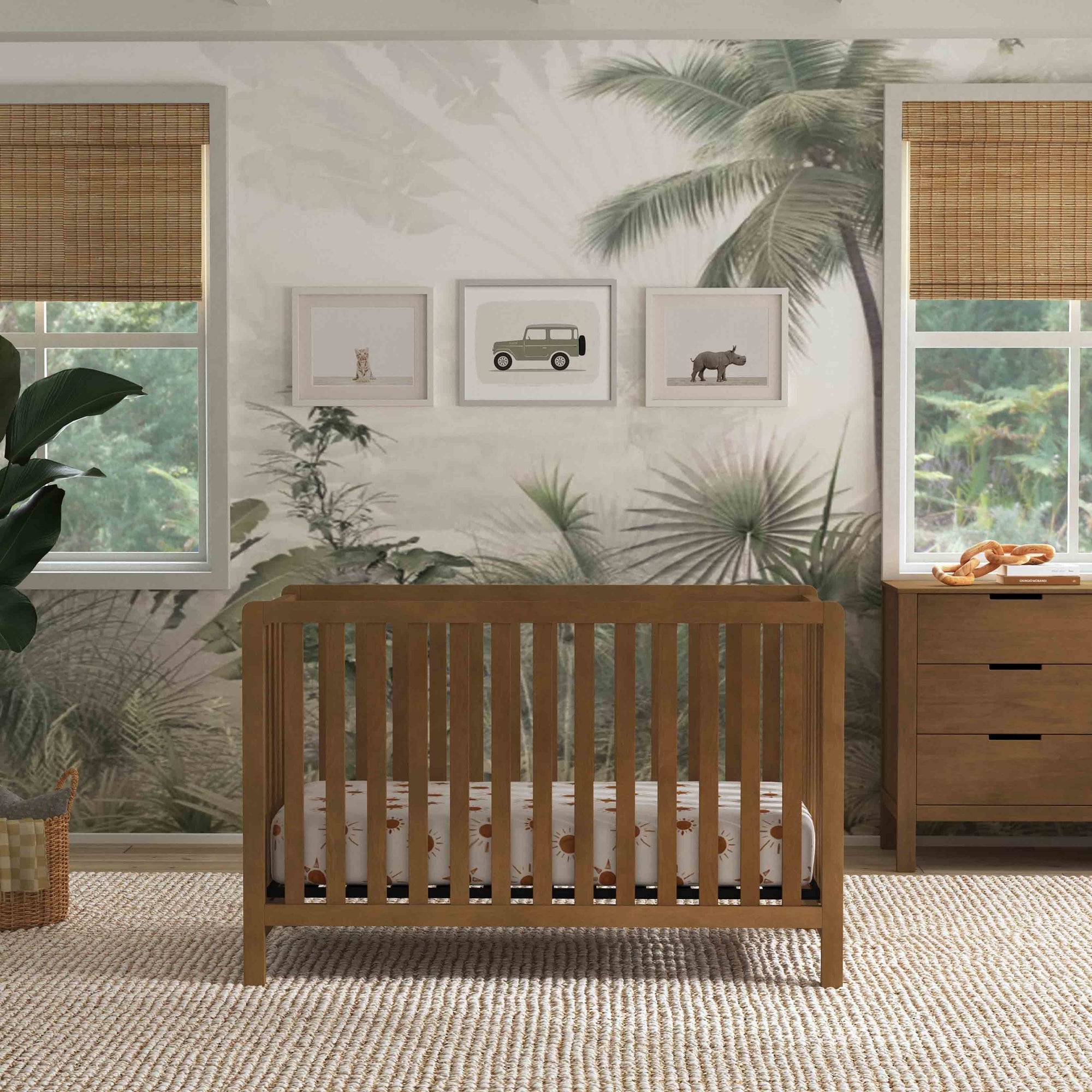 F11901L,Carter's,Colby 4-in-1 Low-profile Convertible Crib in Walnut