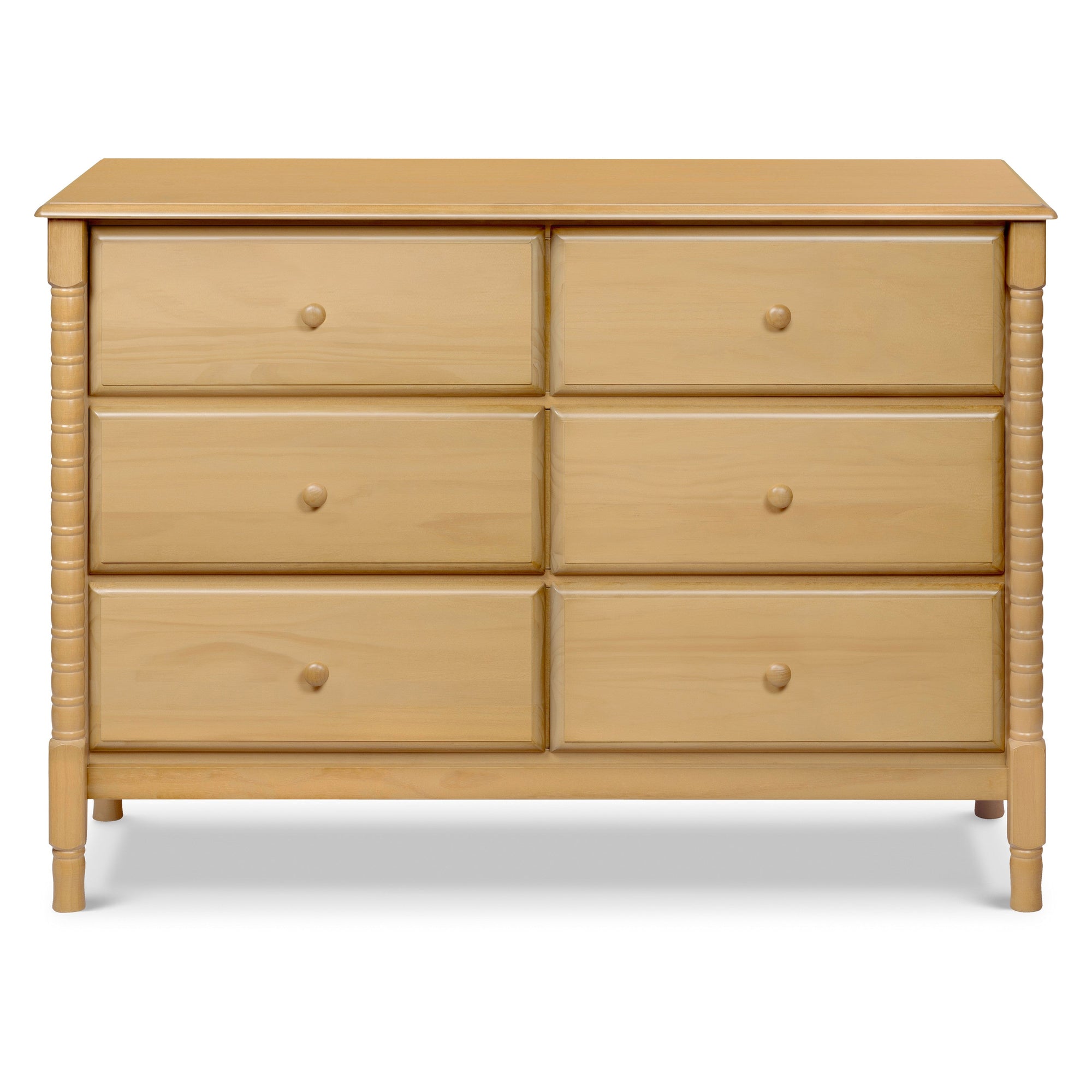 M7326HY,DaVinci,Jenny Lind Spindle 6-Drawer Dresser in Honey