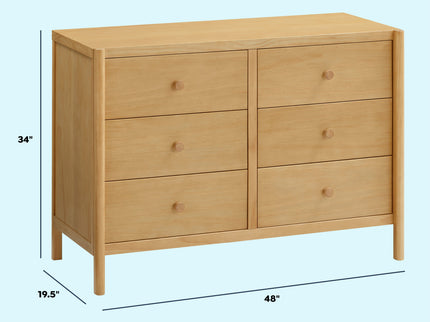 M25126HY,DaVinci,Birdie 6-Drawer Dresser in Honey
