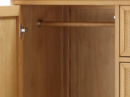 M23727HYHC,Namesake,Marin Chifforobe  Assembled in Honey and Honey Cane