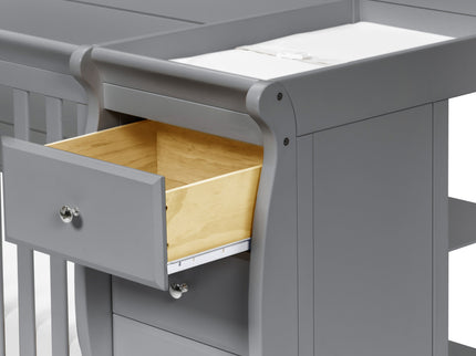 M5582G,DaVinci,Kalani 4-in-1 Convertible Crib & Changer in Grey