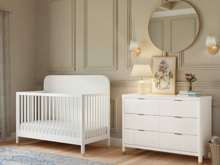 M26701RW,Namesake,Brimsley Tambour 4-in-1 Convertible Crib in Warm White