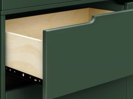 M4223FRGR,Babyletto,Hudson 3-Drawer Changer Dresser w/Removable Changing Tray in Forest Green